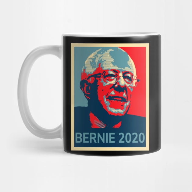 Bernie 2020 T-Shirt - Retro Poster by Ilyashop